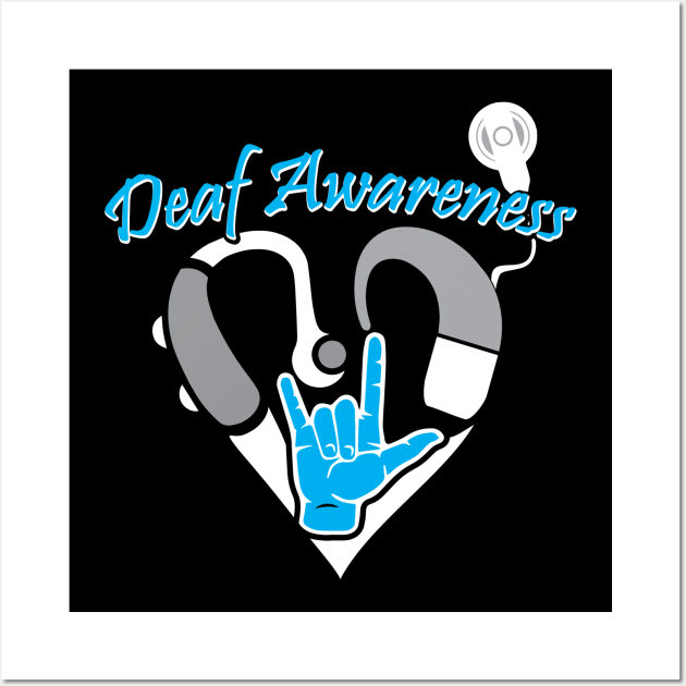 Deaf Awareness Wall Art by Silver Bay Soar